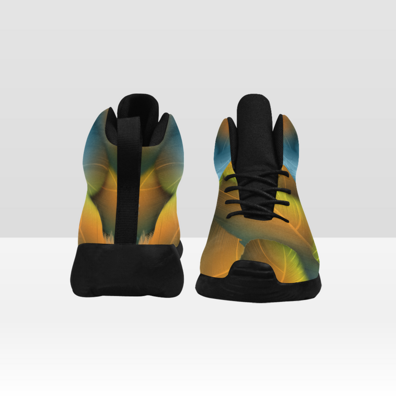 Women's basketball shoes- leaves pattern
