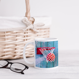 Personalized basketball design coffee mugs