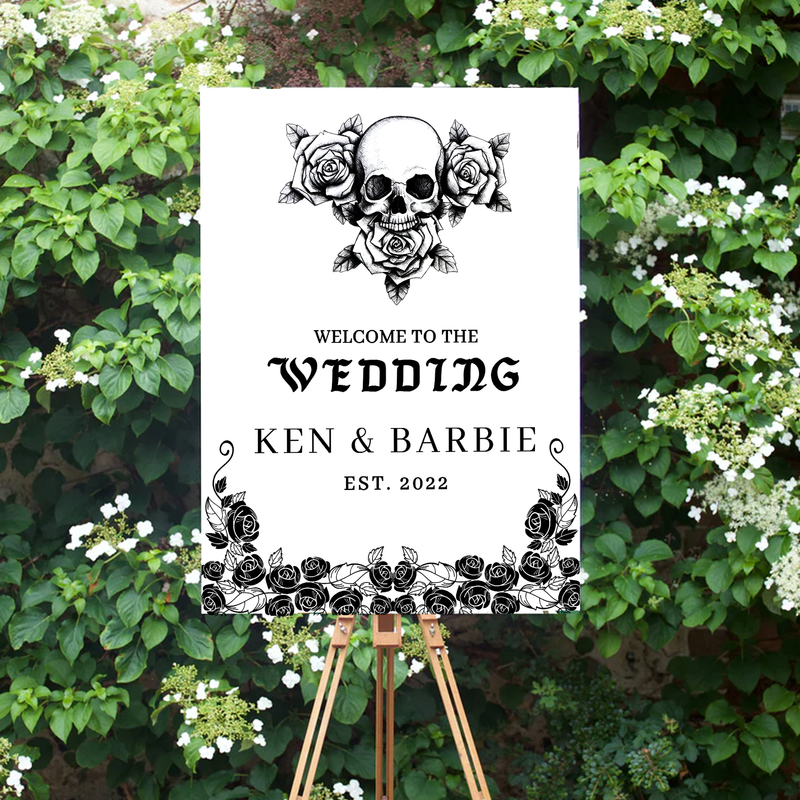 Unique text-based wedding art