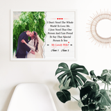 Thoughtful Gift: Customized Quote & Name Art for Couples