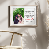 Personalized Romantic Touch: Name Canvas Frame Art