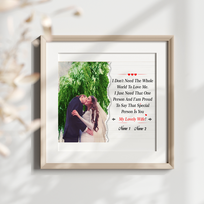 Express Love with Customized Quote & Name Wall Decor