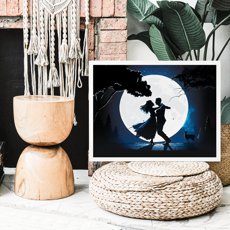 Find the Perfect Wall Decor: Moonlight Dance Canvas