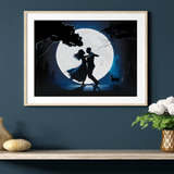 Get Couple Dancing Under the Moon Night Wall Art