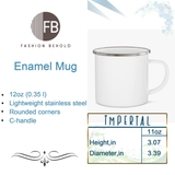 Elevate Your Sipping Experience with Our White Enamel Coffee Mug