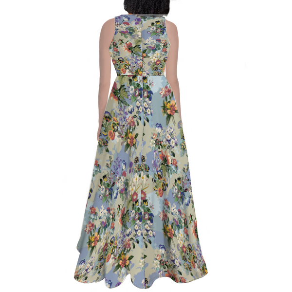 Custom Printed Maxi Skirt Dress, perfect for any occasion.
