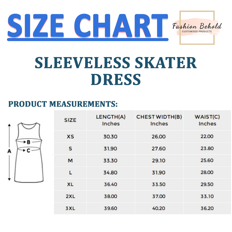 Sleeveless Skater Dress- multi faces