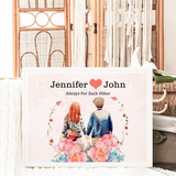 Explore Customize Canvas with Memories and Couple Name Art